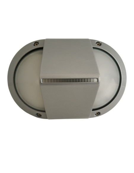 Lampe ovale Performance in Lighting 007625 Plus 280 grise/split e27